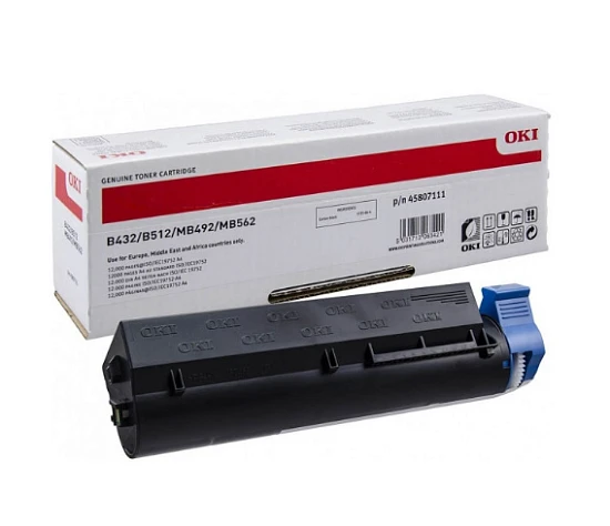 Картридж Oki B432/MB492/B512/MB562, 45807111/45807121, 12K, ориг