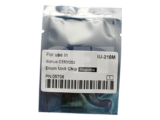 Чип драм-юнита для KONICA MINOLTA Bizhub C250/C252 (CET) Magenta, (WW), 45000 стр., CET5708