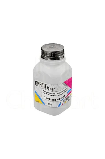 Тонер для HP CLJ M154/180/252/254/274/277/280/452/477, химический, Black, 55 гр, Grafit