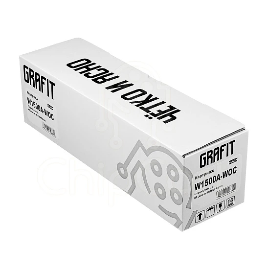 Картридж HP W1500A, без чипа, 1.5K, Grafit