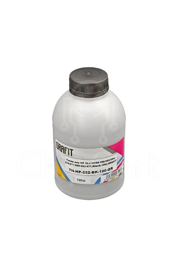 Тонер для HP CLJ M154/180/252/254/274/277/280/452/477, химический, Black, 120 гр, Grafit